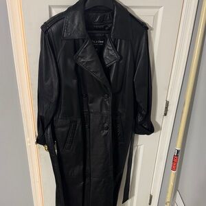 Wilson Women's Classic Black Trench Coat